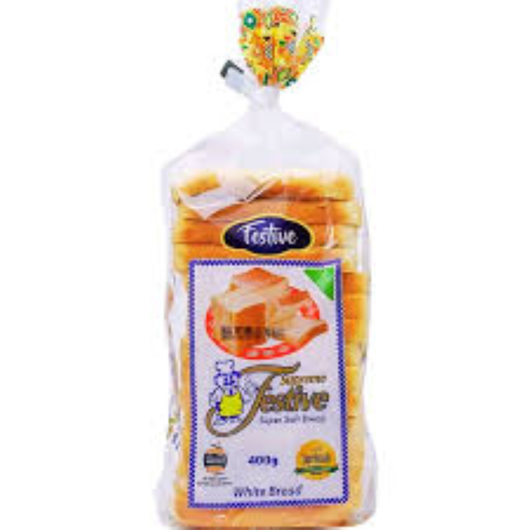 FESTIVE CLASSIC WHITE BREAD 400G
